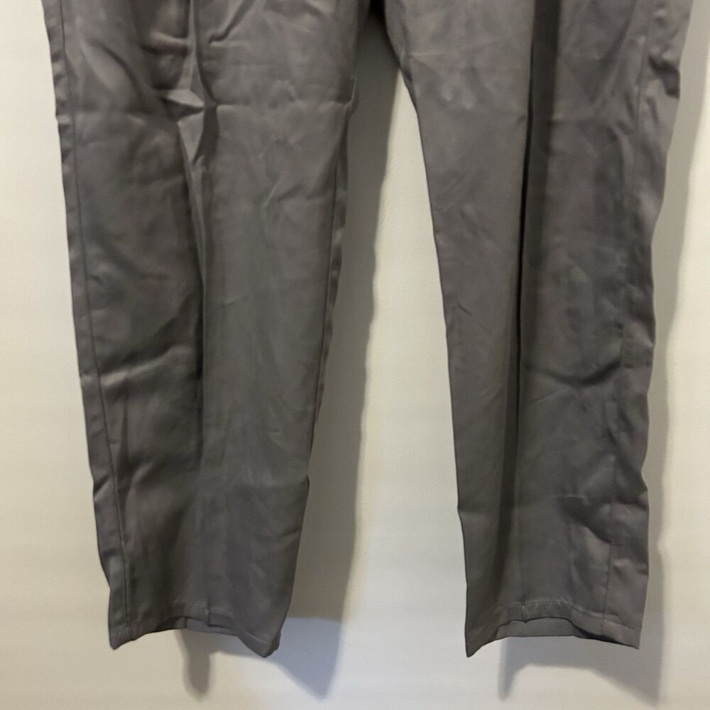 Sundance Women's Gray Tencel Pleated High Rise Straight Pants Size 12 Office - Picture 2 of 11